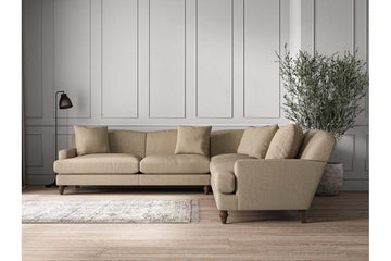 Deni Grand Corner Sofa - Brera Linen Pebble
