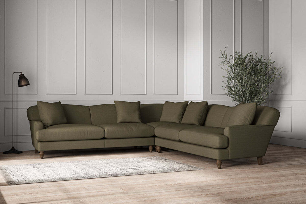 Deni Grand Corner Sofa - Recycled Cotton Fatigue