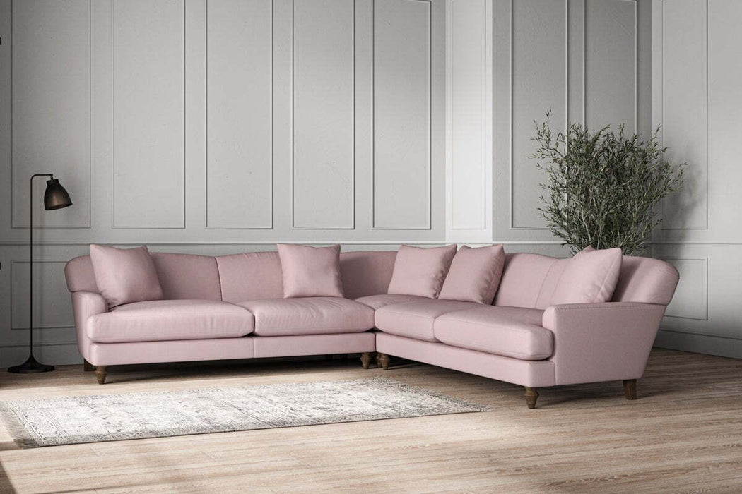 Deni Grand Corner Sofa - Recycled Cotton Lavender