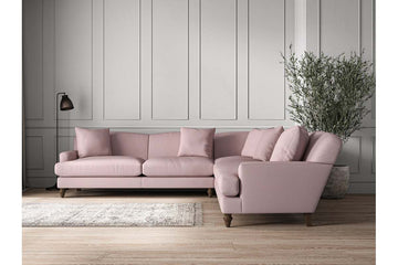 Deni Grand Corner Sofa - Recycled Cotton Lavender