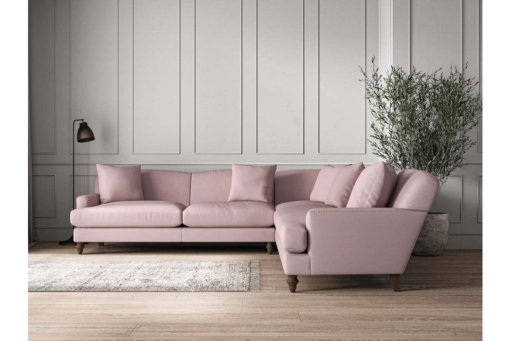 Deni Grand Corner Sofa - Recycled Cotton Lavender