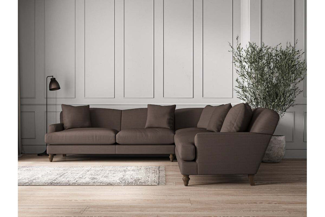 Deni Grand Corner Sofa - Recycled Cotton Mocha
