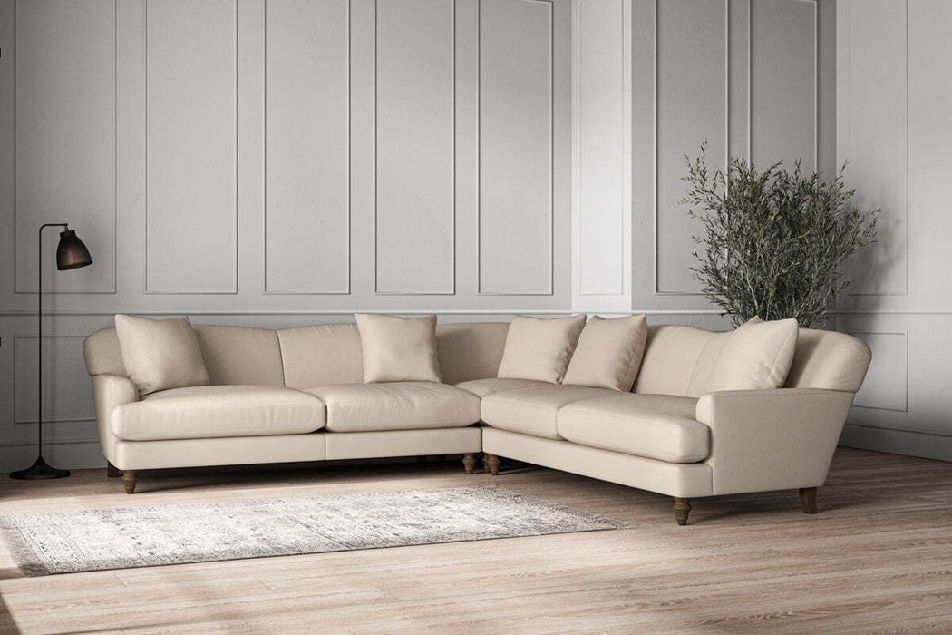 Deni Grand Corner Sofa - Recycled Cotton Natural