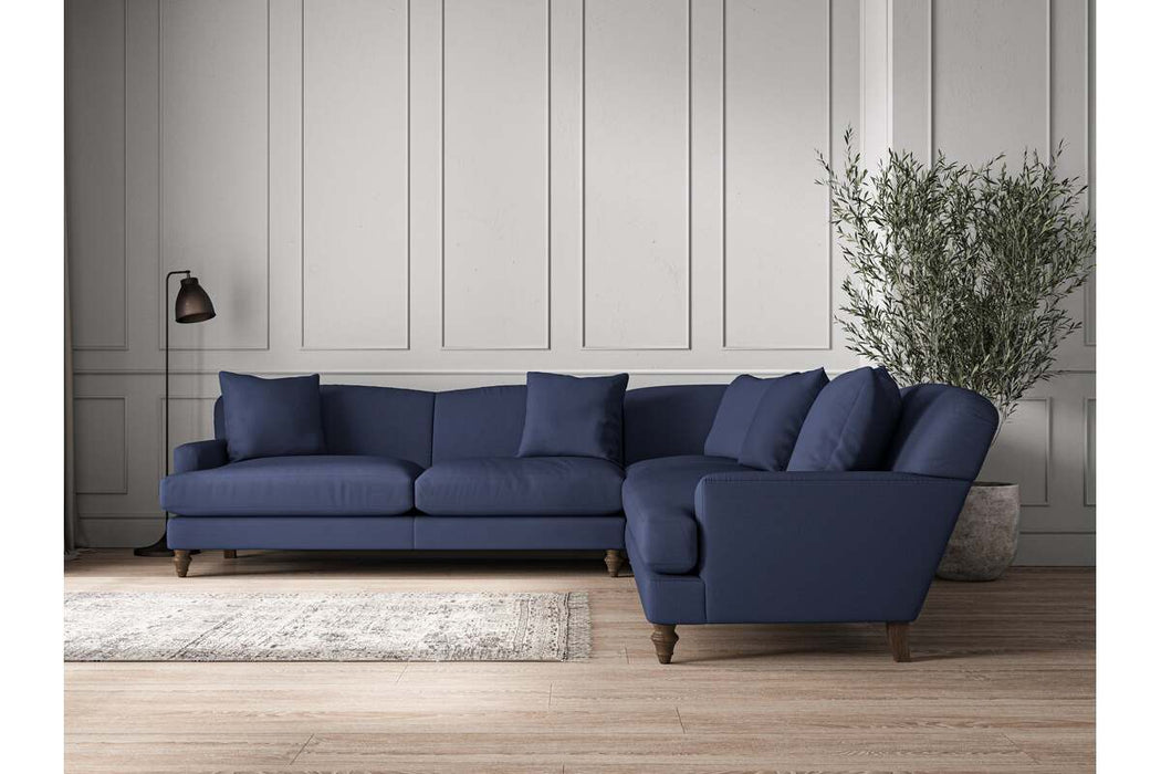 Deni Grand Corner Sofa - Recycled Cotton Navy