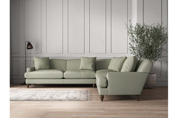 Deni Grand Corner Sofa - Recycled Cotton Seaspray