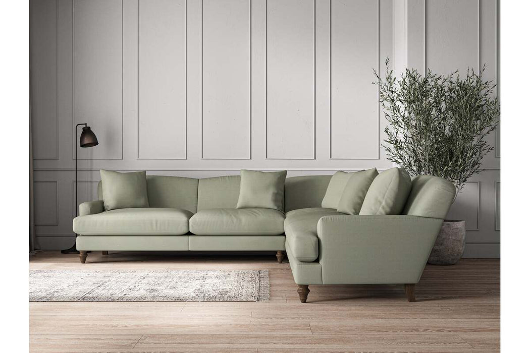 Deni Grand Corner Sofa - Recycled Cotton Seaspray