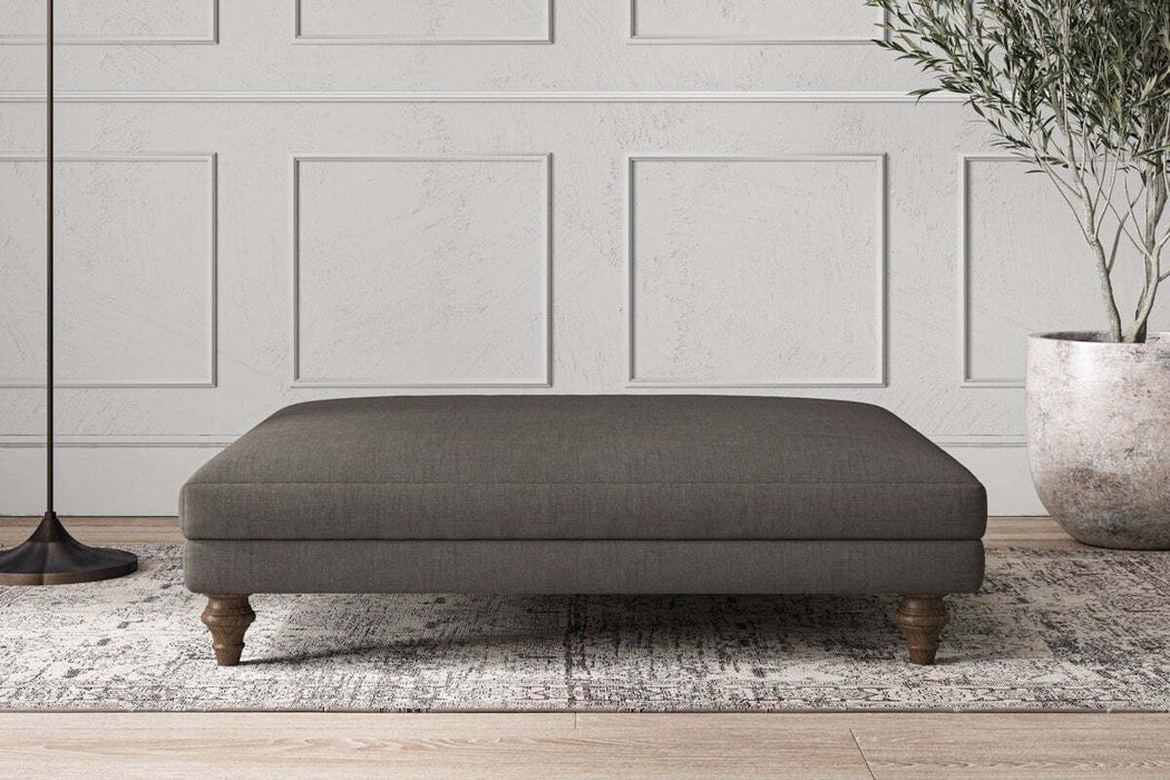 Deni Grand Footstool - Brera Linen Granite