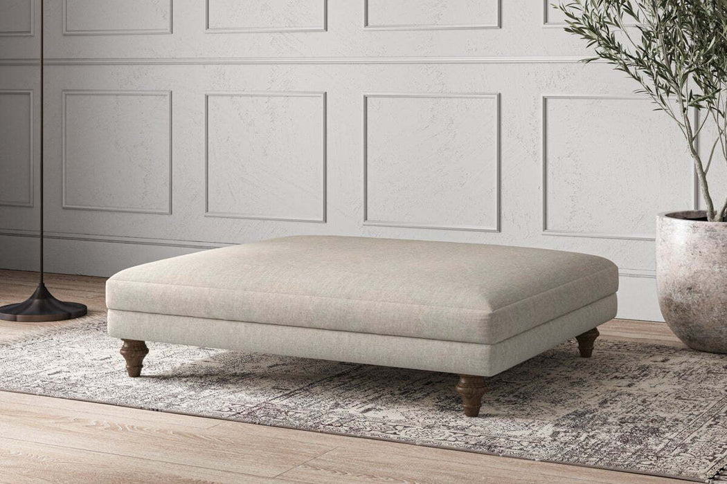 Deni Grand Footstool Brera Linen Natural