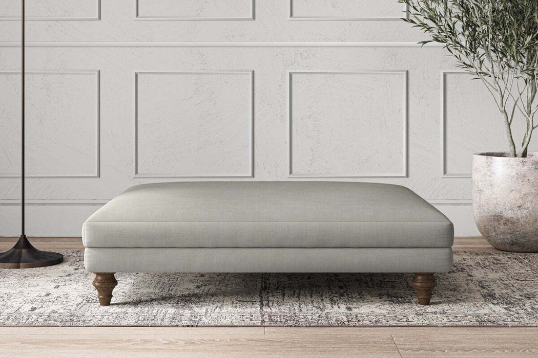 Deni Grand Footstool - Brera Linen Smoke