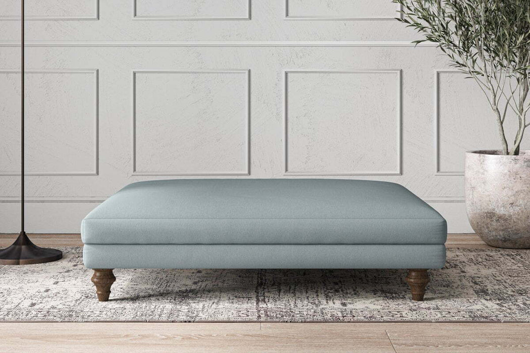 Deni Grand Footstool - Recycled Cotton Horizon