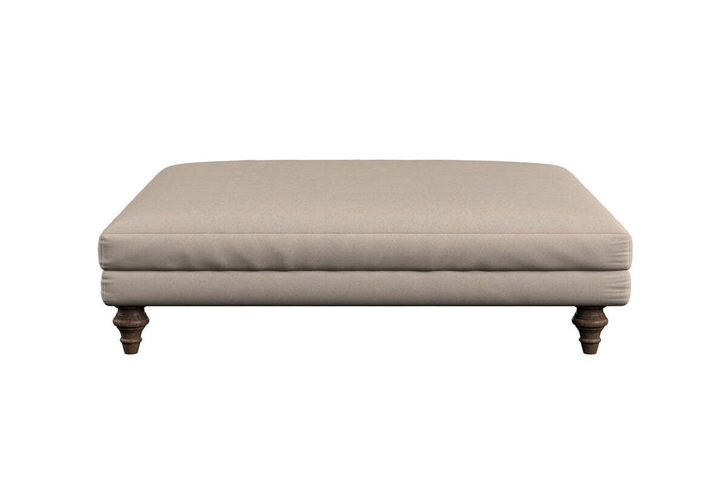 Deni Grand Footstool - Recycled Cotton Thunder