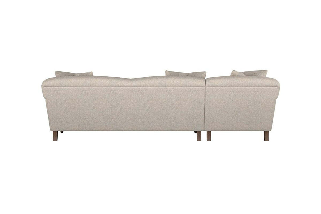 Deni Grand Left Hand Chaise Sofa - Brera Linen Espresso