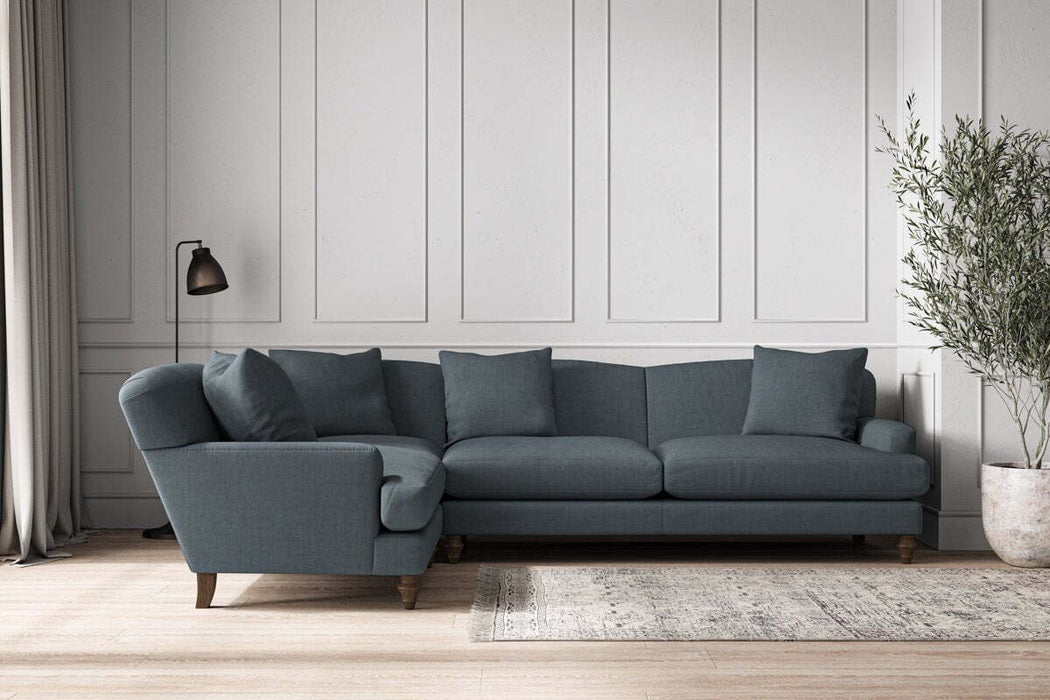 Deni Grand Left Hand Corner Sofa - Brera Linen Dusk