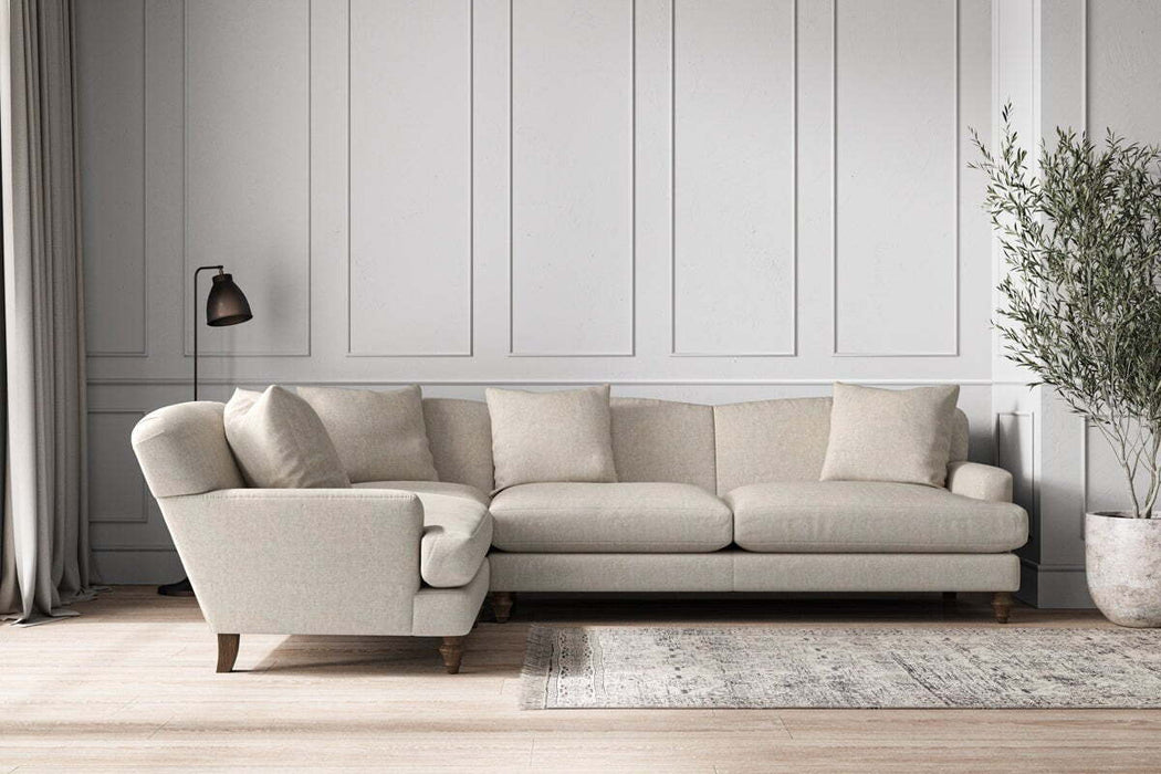 Deni Grand Left Hand Corner Sofa Brera Linen Natural