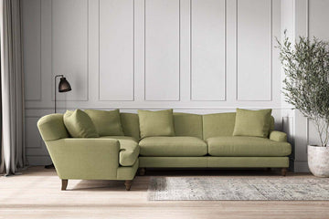 Deni Grand Left Hand Corner Sofa - Brera Linen Sage