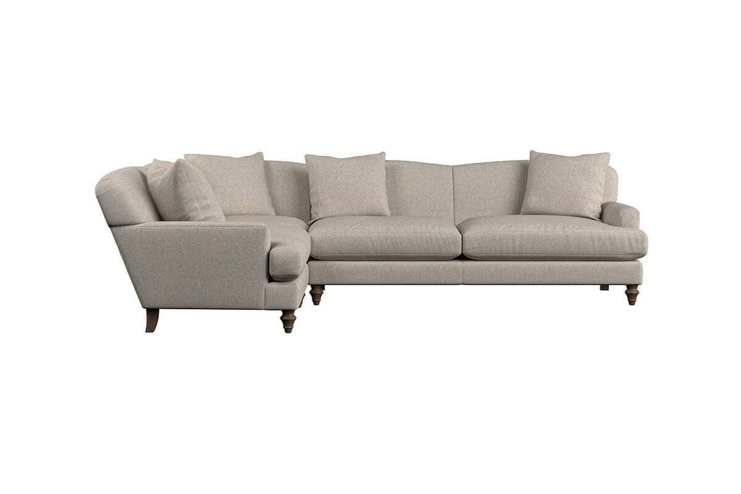 Deni Grand Left Hand Corner Sofa - Brera Linen Smoke
