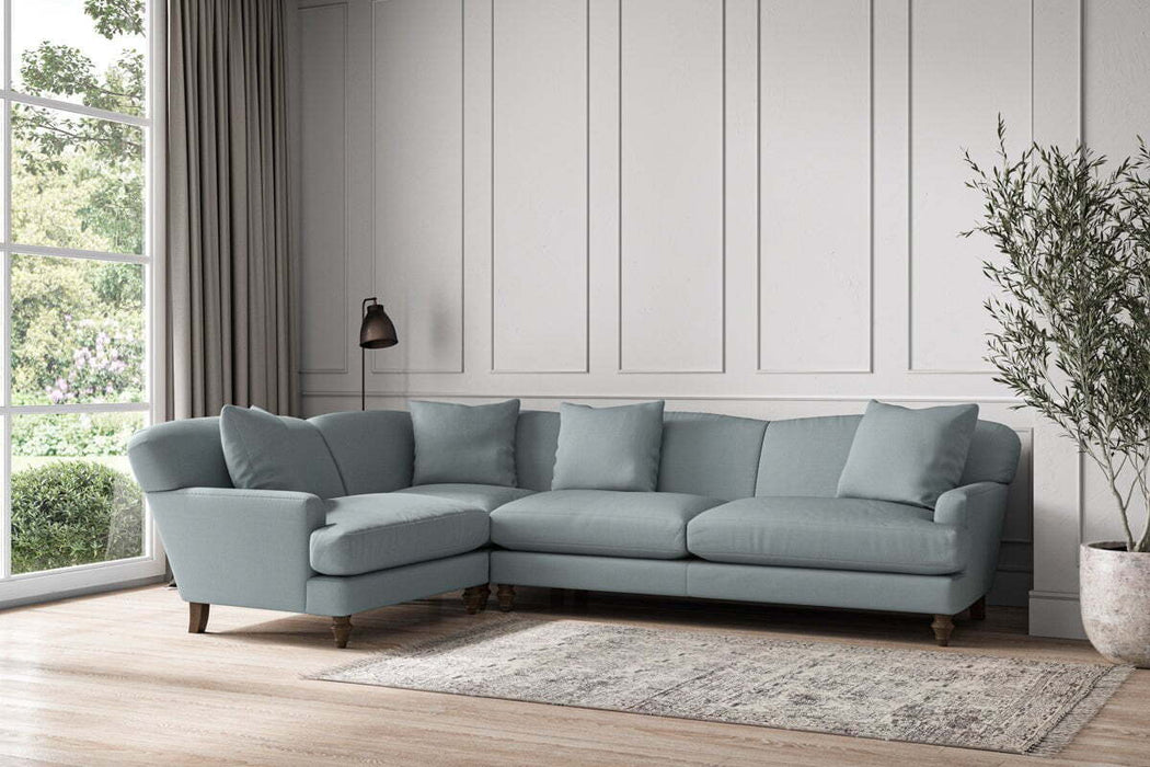 Deni Grand Left Hand Corner Sofa - Recycled Cotton Horizon