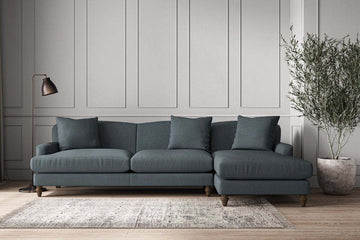 Deni Grand Right Hand Chaise Sofa - Brera Linen Dusk