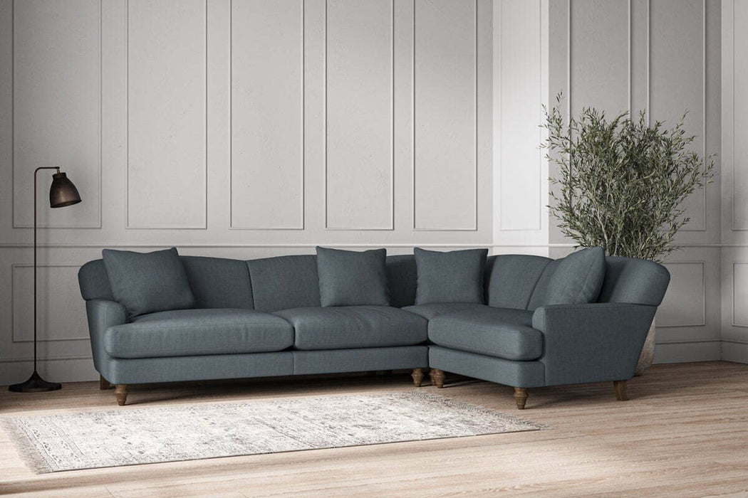 Deni Grand Right Hand Corner Sofa - Brera Linen Dusk
