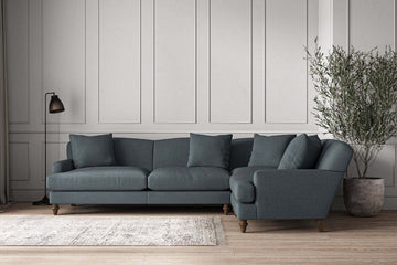 Deni Grand Right Hand Corner Sofa - Brera Linen Dusk