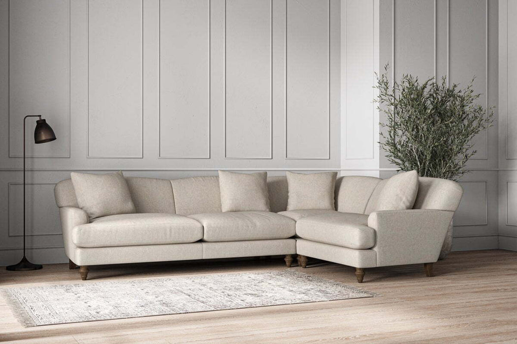 Deni Grand Right Hand Corner Sofa Brera Linen Natural