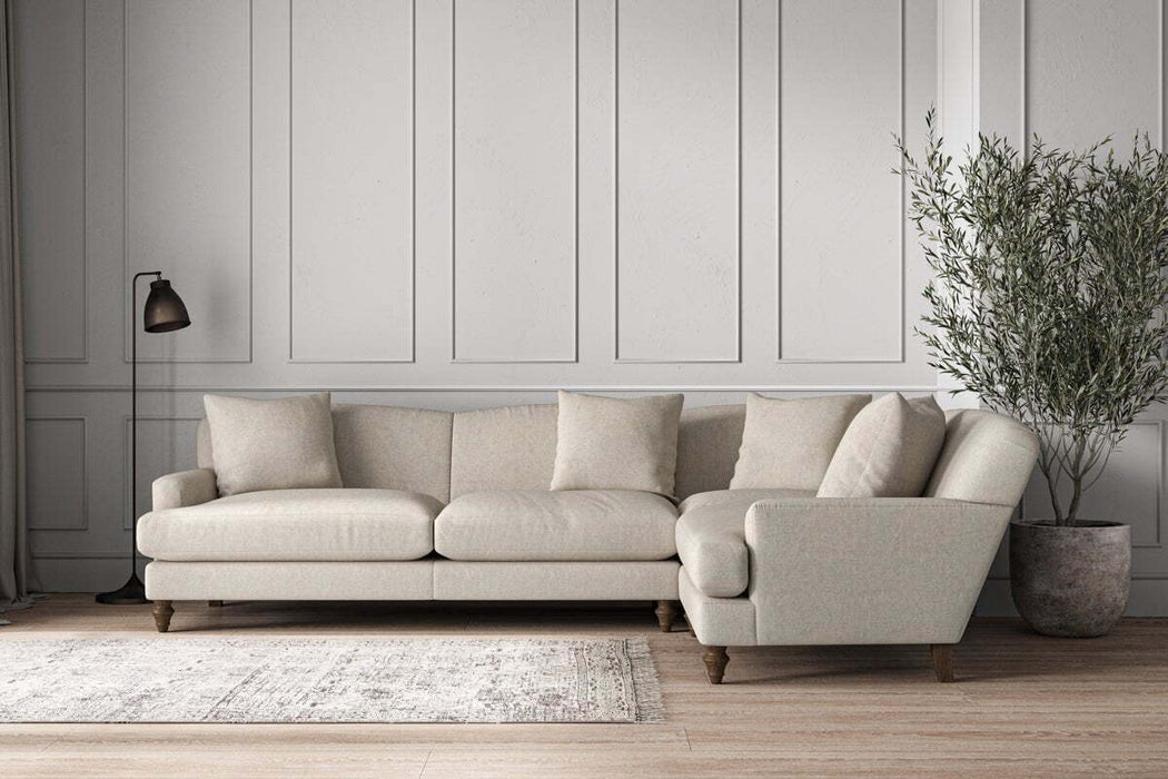 Deni Grand Right Hand Corner Sofa Brera Linen Natural