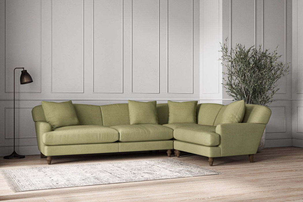 Deni Grand Right Hand Corner Sofa - Brera Linen Sage