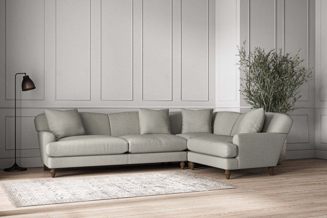 Deni Grand Right Hand Corner Sofa - Brera Linen Smoke