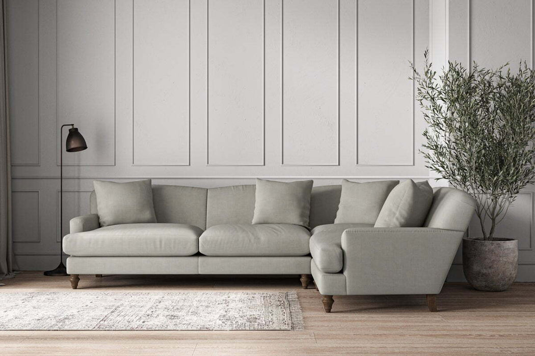 Deni Grand Right Hand Corner Sofa - Brera Linen Smoke