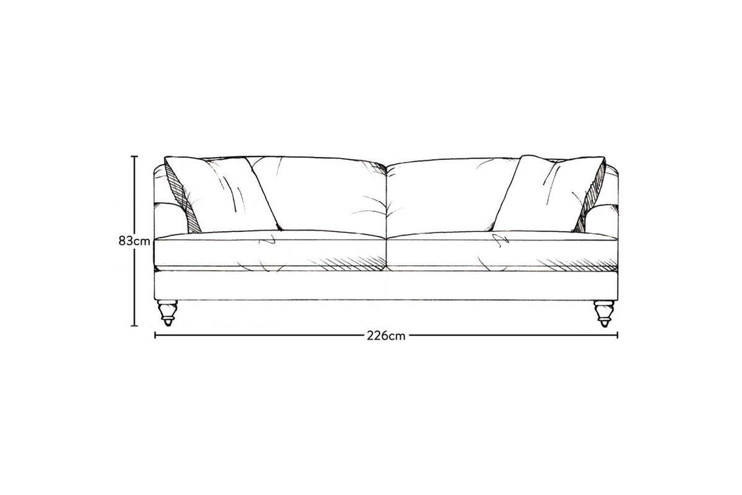 Deni Grand Sofa - Brera Linen Natural