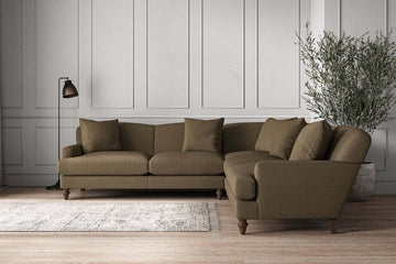 Deni Large Corner Sofa - Brera Linen Chestnut