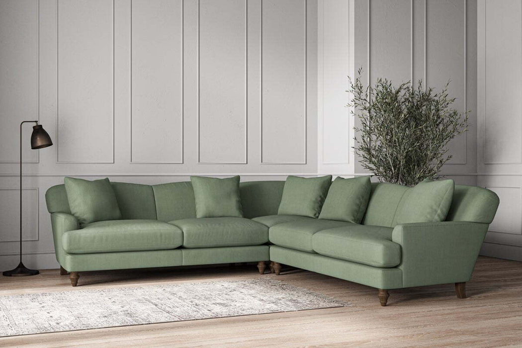 Deni Large Corner Sofa - Brera Linen Jade