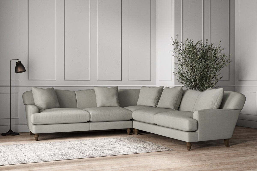 Deni Large Corner Sofa - Brera Linen Smoke