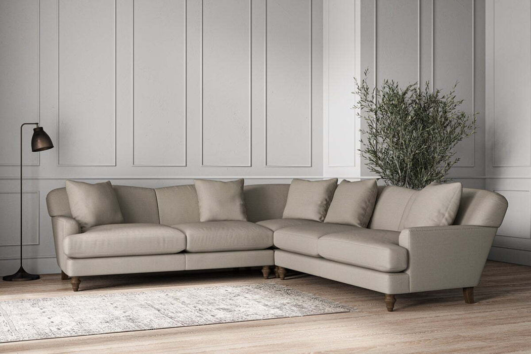 Deni Large Corner Sofa - Recycled Cotton Flax