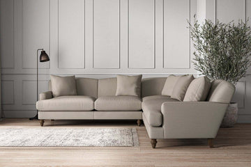 Deni Large Corner Sofa - Recycled Cotton Flax