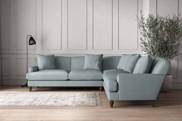 Deni Large Corner Sofa - Recycled Cotton Horizon