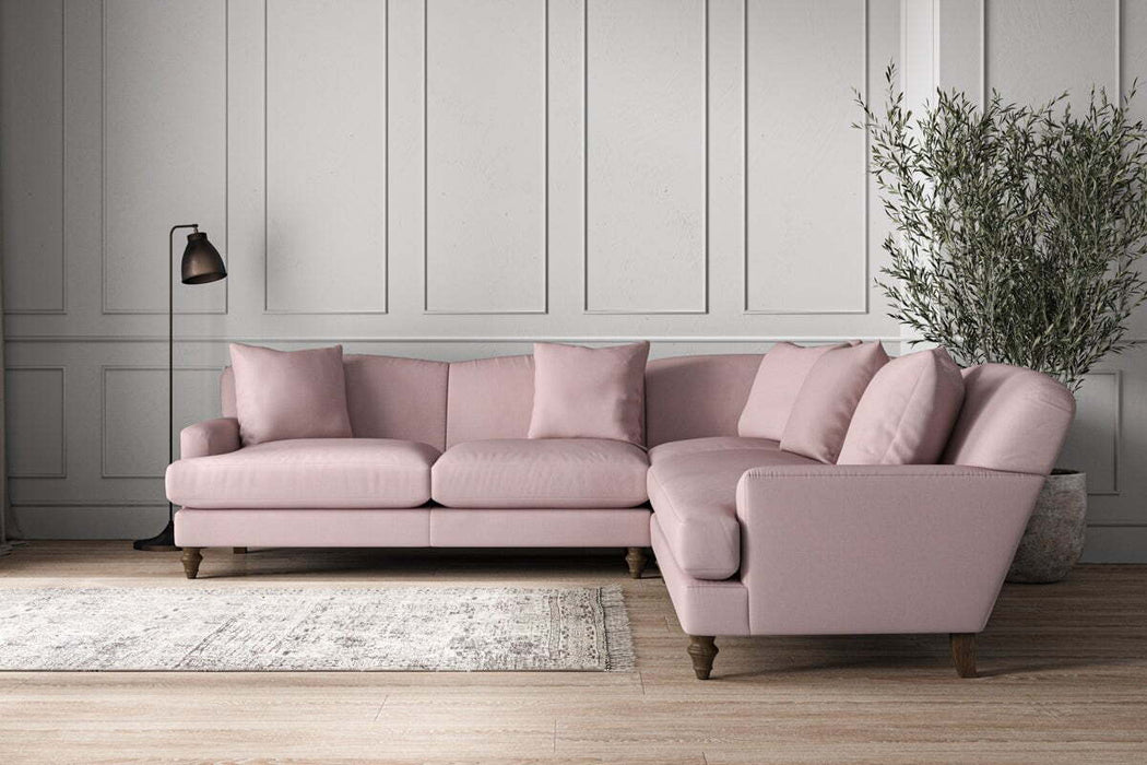 Deni Large Corner Sofa - Recycled Cotton Lavender