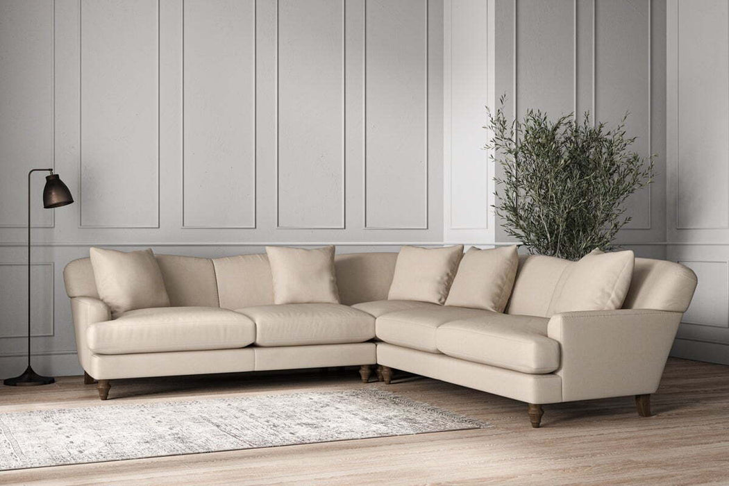Deni Large Corner Sofa - Recycled Cotton Natural