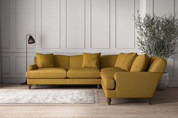 Deni Large Corner Sofa - Recycled Cotton Ochre