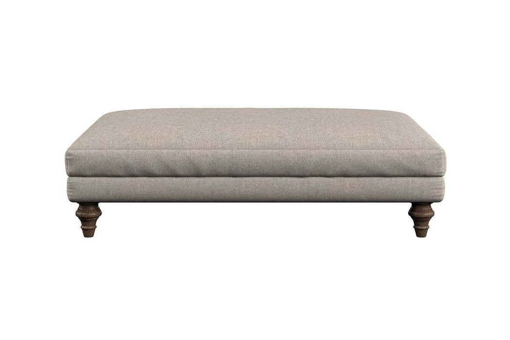 Deni Large Footstool - Brera Linen Chestnut