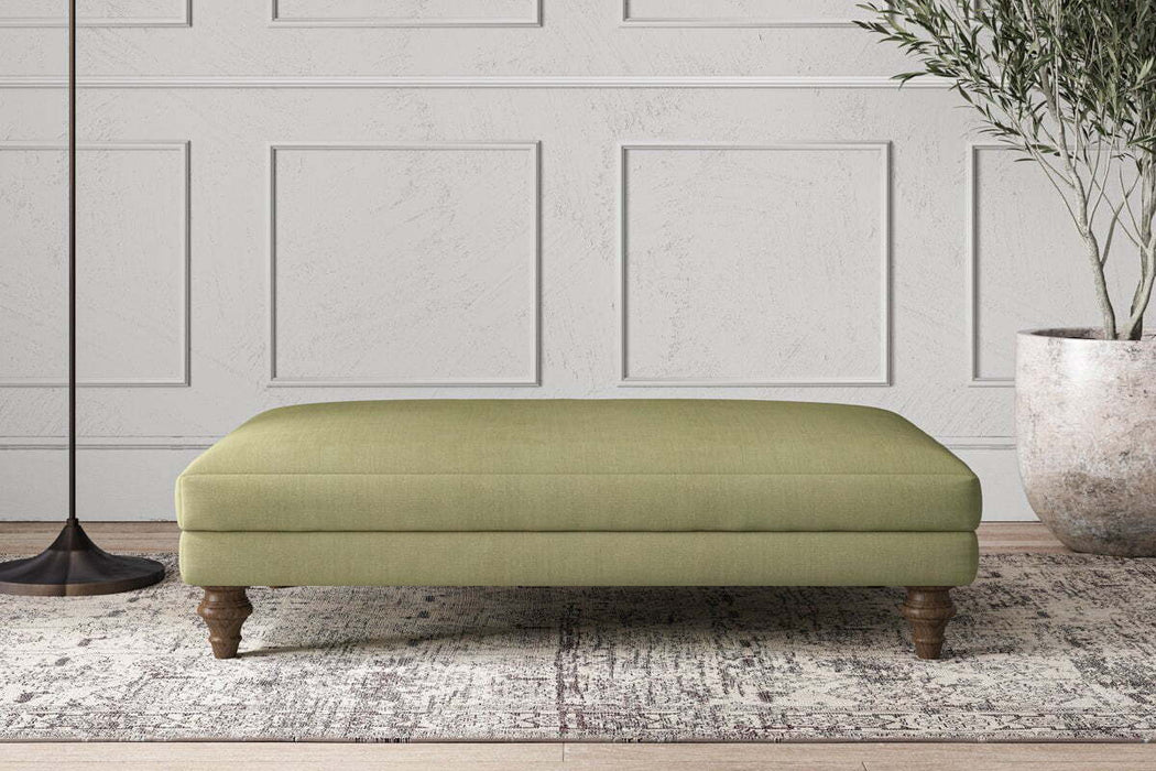 Deni Large Footstool - Brera Linen Sage