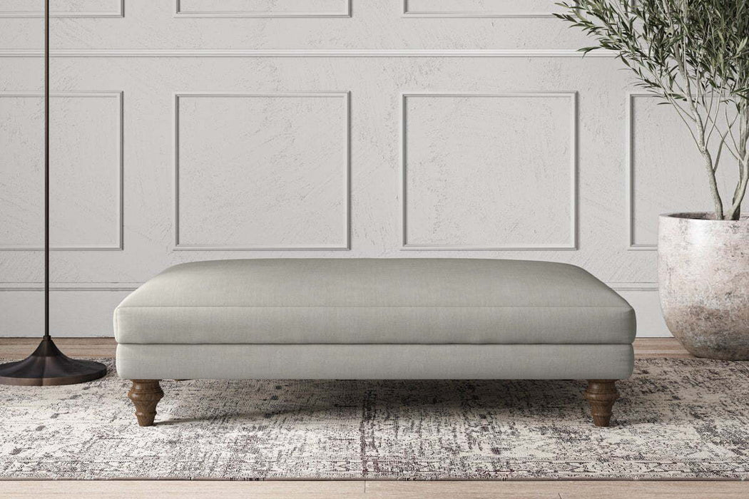 Deni Large Footstool - Brera Linen Smoke