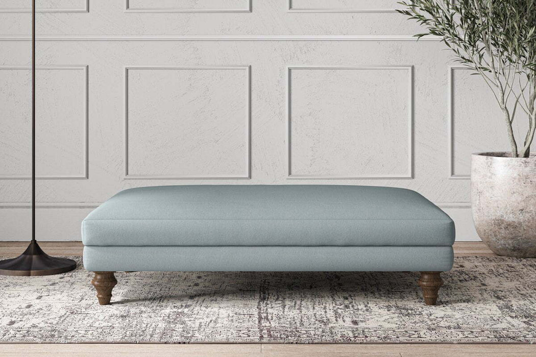 Deni Large Footstool - Recycled Cotton Horizon