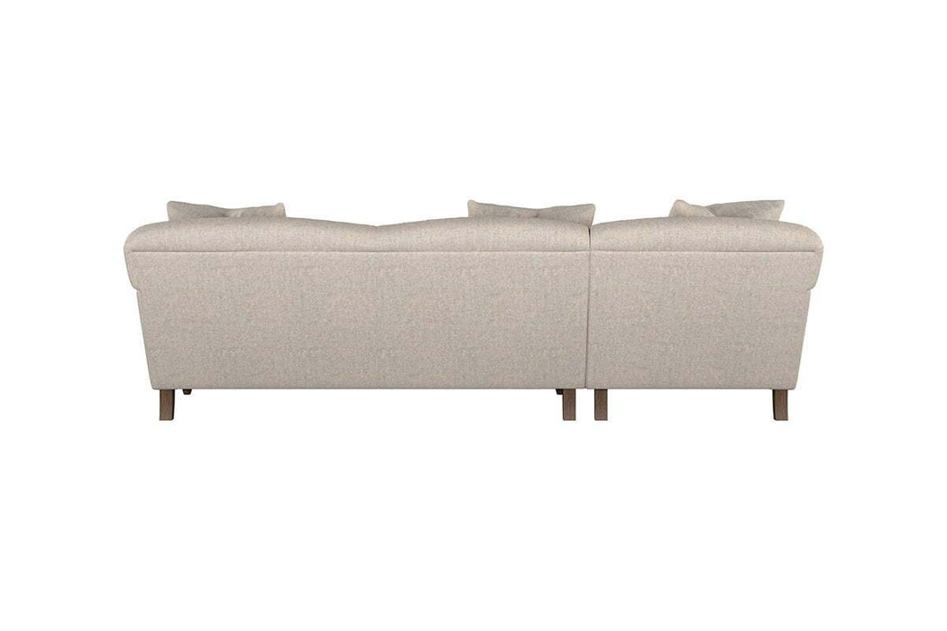 Deni Large Left Hand Chaise Sofa - Brera Linen Espresso