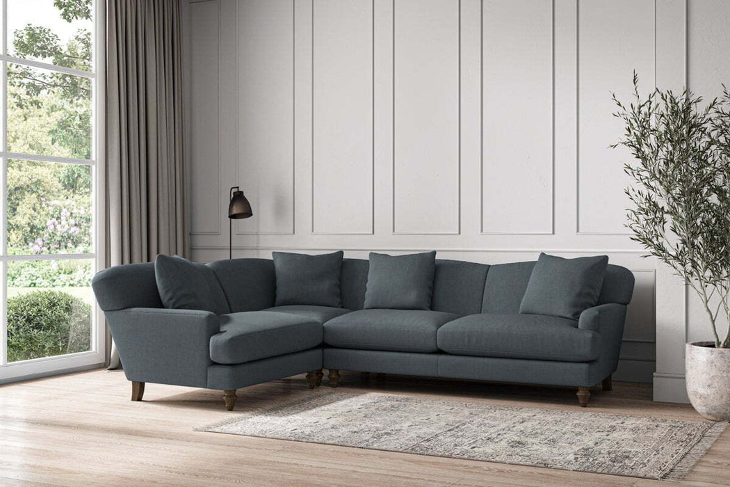 Deni Large Left Hand Corner Sofa - Brera Linen Dusk