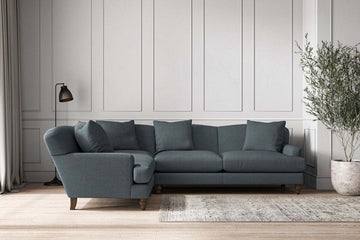 Deni Large Left Hand Corner Sofa - Brera Linen Dusk