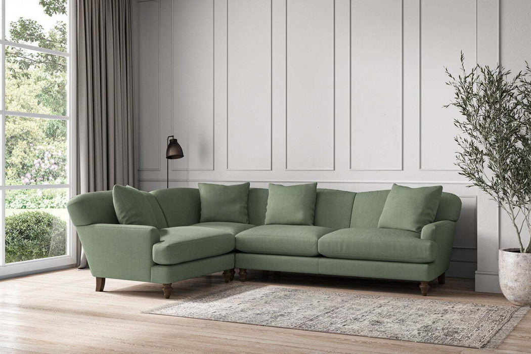 Deni Large Left Hand Corner Sofa - Brera Linen Jade