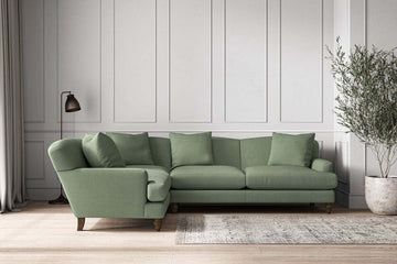 Deni Large Left Hand Corner Sofa - Brera Linen Jade