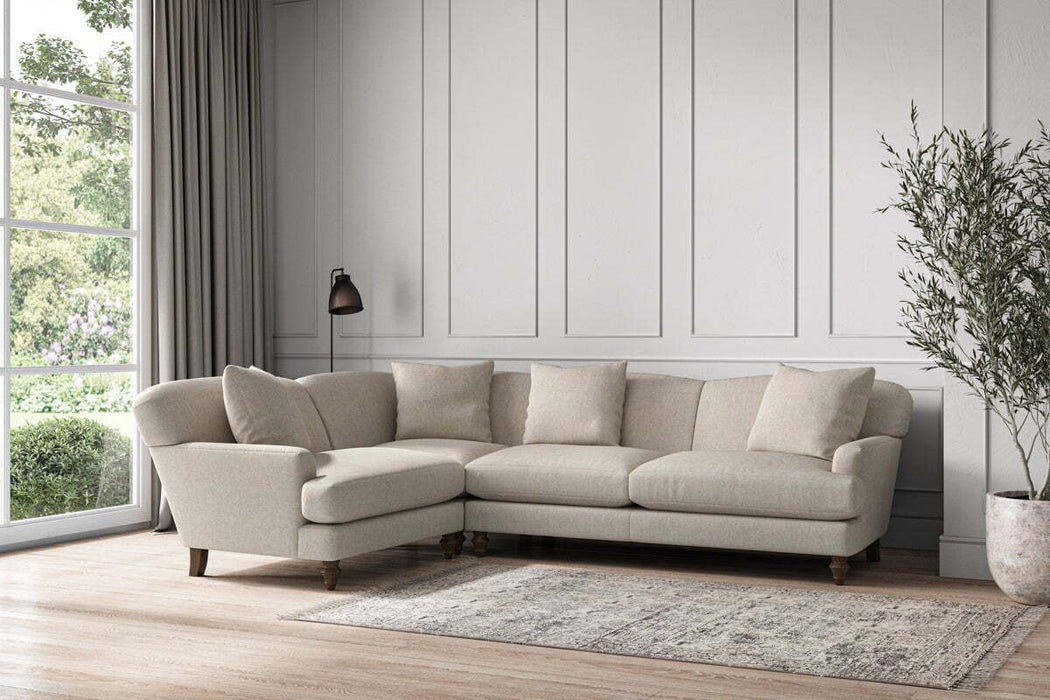 Deni Large Left Hand Corner Sofa Brera Linen Natural