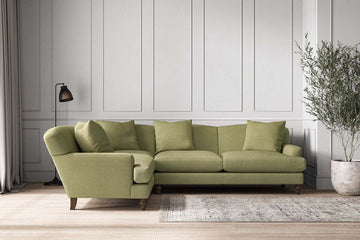 Deni Large Left Hand Corner Sofa - Brera Linen Sage